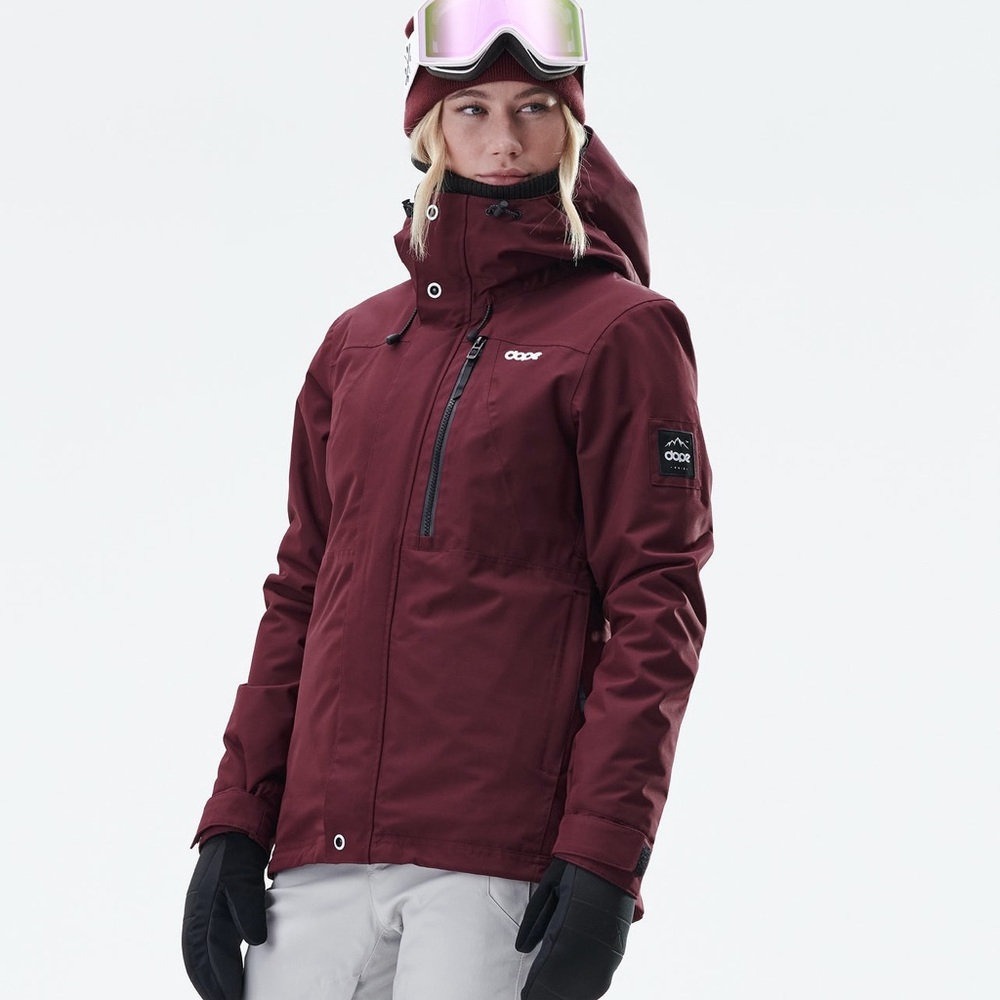 Dope Snow Divine Women’s Ski & Snowboard Jacket (Large, Burgundy)